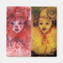 CLOWNS COLLECTION / Venetian Masquearde Ball Fridge Magnets