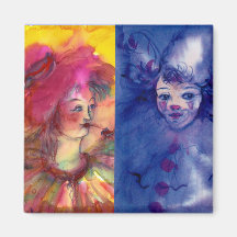 CLOWNS COLLECTION / Venetian Masquearde Ball Refrigerator Magnets