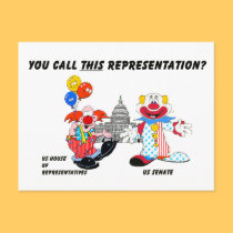 Clowns in Congress postcards