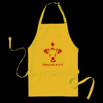 Clowns Made Me Do It aprons