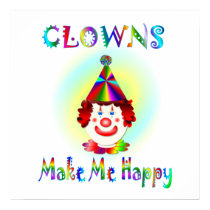 Clowns Make Me Happy posters by TLArnold2 Clowns Make Me Happy posters
