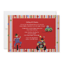 Clowns on Wheels Invitation