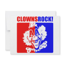 Clowns Rock! #2 invitations by designs_that_rock Clowns Rock! #2 invitations