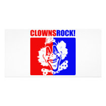 Clowns Rock! #2 photo cards by designs_that_rock Clowns Rock! #2 photo cards