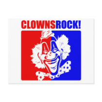 Clowns Rock! #2 Postcard