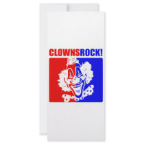 Clowns Rock! #2 rack cards by designs_that_rock Clowns Rock! #2 rack cards