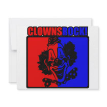 Clowns Rock! invitations by designs_that_rock Clowns Rock! invitations