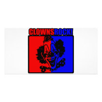 Clowns Rock! photo cards by designs_that_rock Clowns Rock! photo cards