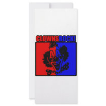 Clowns Rock! Rack Card Design