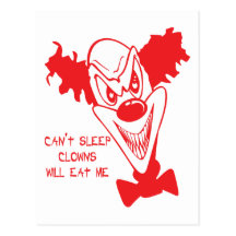 Clowns Will Eat Me Postcard