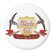 Club 49 Round Magnet