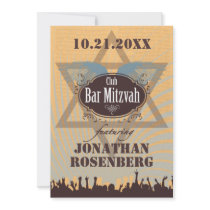Club Bar Mitzvah Custom Invites