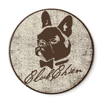 CLUB CHIEN Distressed Logo magnets