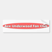 Club de fans del sotobosque del as etiqueta de parachoque