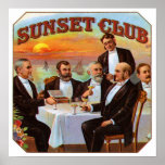 Club de la puesta del sol poster