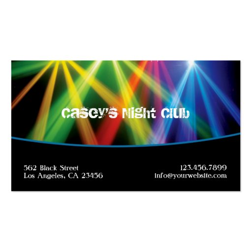 Club / DJ Business Card (front side)