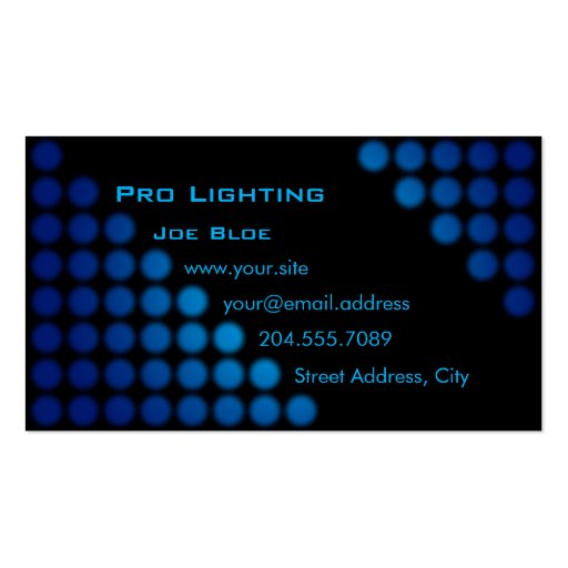 Club DJ / Lighter Business Card (front side)