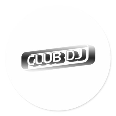 Club DJ Round Sticker by HOTDJGEAR