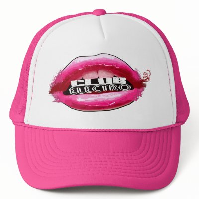 Club Electro Lips hat by dustyvinyldesign