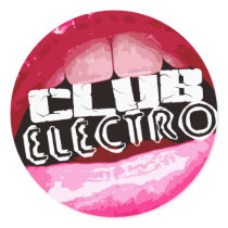 Club Electro Lips sticker