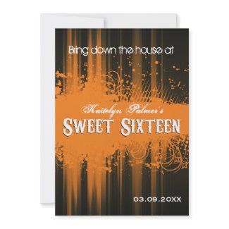 Club Flyer Look Sweet 16 Invitation zazzle_invitation