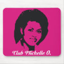 Club Michelle Mousepad in Hot Pink by MizzBella Club Michelle Mousepad in Hot Pink