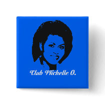 Club Michelle O Button, Cerulean Blue by MizzBella Club Michelle O Button, Cerulean Blue