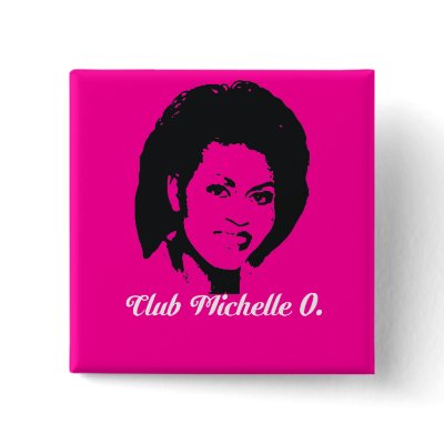Club Michelle O. Button, Hot Pink by MizzBella