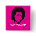 Club Michelle O. Button, Hot Pink by MizzBella Club Michelle O. Button, Hot Pink