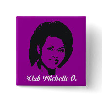 Club Michelle O Button, in amethyst.