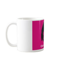 Club Michelle O. Ceramic Coffee Mug,Hot Pink by MizzBella Club Michelle O. Ceramic Coffee Mug,Hot Pink