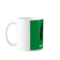 Club Michelle O. Ceramic Coffee Mug, Kelly Green by MizzBella Club Michelle O. Ceramic Coffee Mug, Kelly Green
