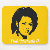 Club Michelle O mousepad in Maize Yellow