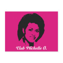 Club Michelle O Postcards, Hot Pink by MizzBella Club Michelle O Postcards, Hot Pink