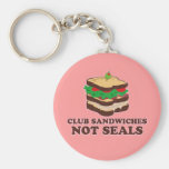 Club Sandwich Not Seals Key Chain