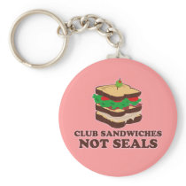 Club Sandwich Not Seals Key Chain