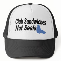 Club Sandwiches not seals hats by EllesPlanet Club Sandwiches not seals hats