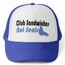 Club Sandwiches not seals hats by EllesPlanet Club Sandwiches not seals hats