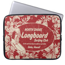 Club Surfing Hawaiian Neoprene Wetsuit Laptop Computer Sleeves