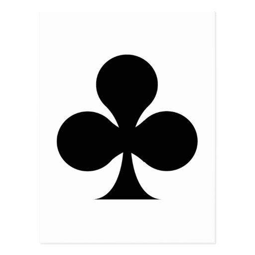 Club symbol postcard Zazzle
