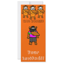 Club Zobbies Party Invites