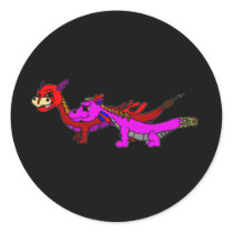Clubby and Korey Round Sticker