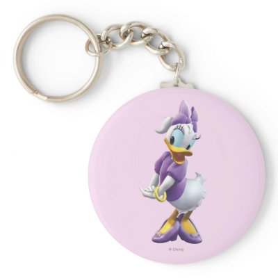 Clubhouse Daisy Duck keychains