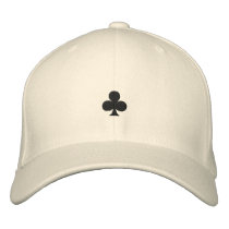 Clubs Embroidered Hat embroidered hats by silhouette_emporium Clubs Embroidered Hat embroidered hats