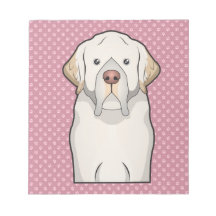Clumber Spaniel Cartoon Memo Notepads