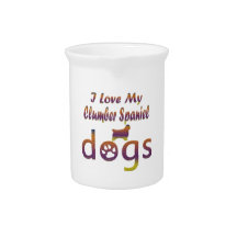 Clumber Spaniel Designs Drink Pitchers