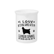Clumber Spaniel designs Pitcher