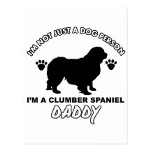 clumber spaniel Dog Daddy Post Cards