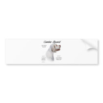 Clumber Spaniel History Design Bumper Sticker
