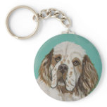 CLUMBER SPANIEL KEYCHAIN